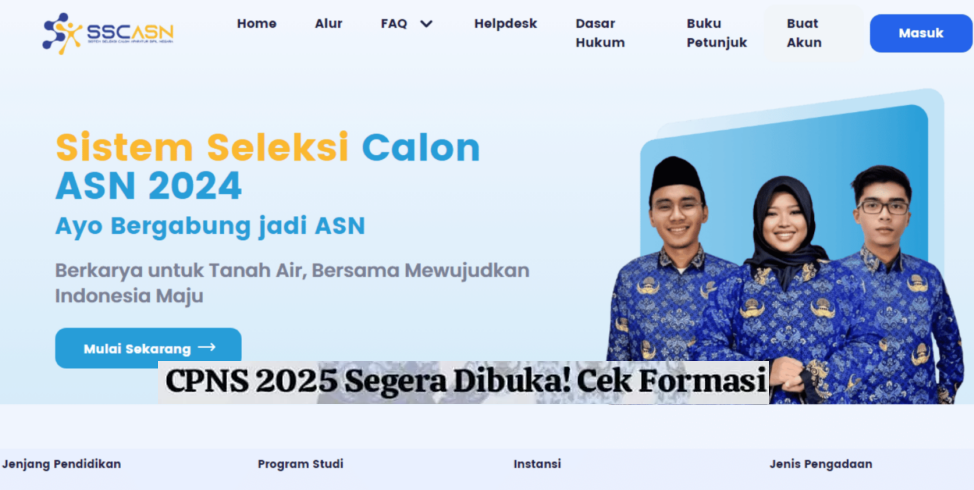 CPNS 2025: Portal Resmi, Info Jadwal, dan 30 Formasi dengan Peluang Besar