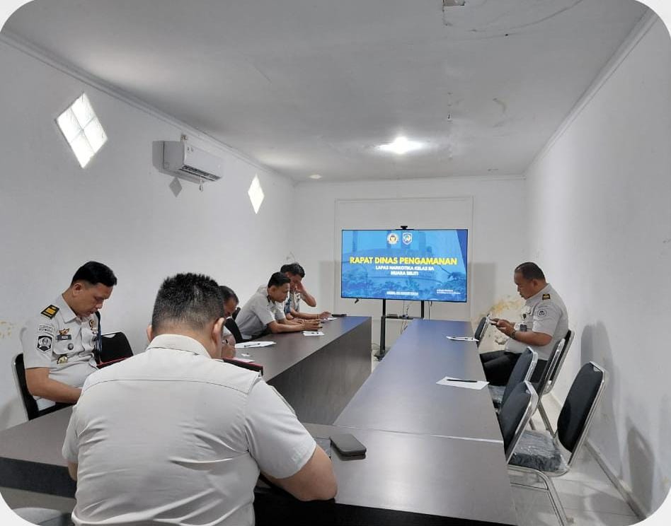 Komitmen Jaga Stabilitas, Lapas Narkotika Muara Beliti Gelar Rapat Dinas Bidang Pengamanan