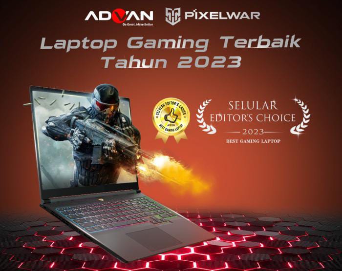 Advan Pixelwar: Laptop Gaming Performa Tangguh