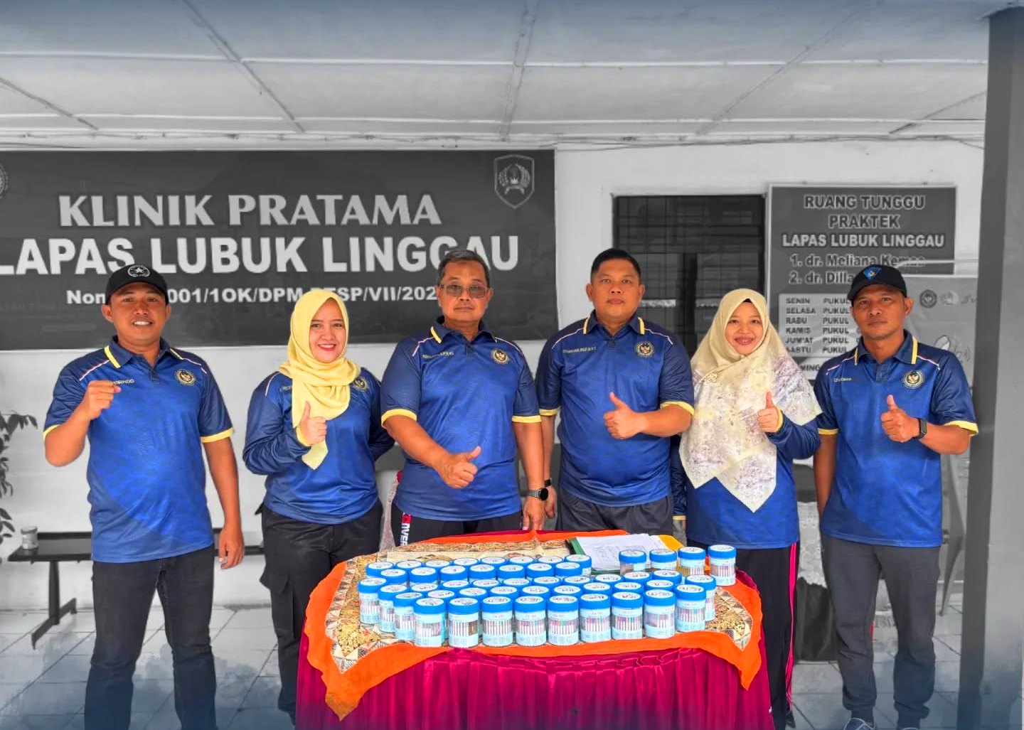 Lapas Kelas IIA Lubuklinggau Gelar Tes Urine, Pegawai dan Warga Binaan Dinyatakan Negatif Narkoba