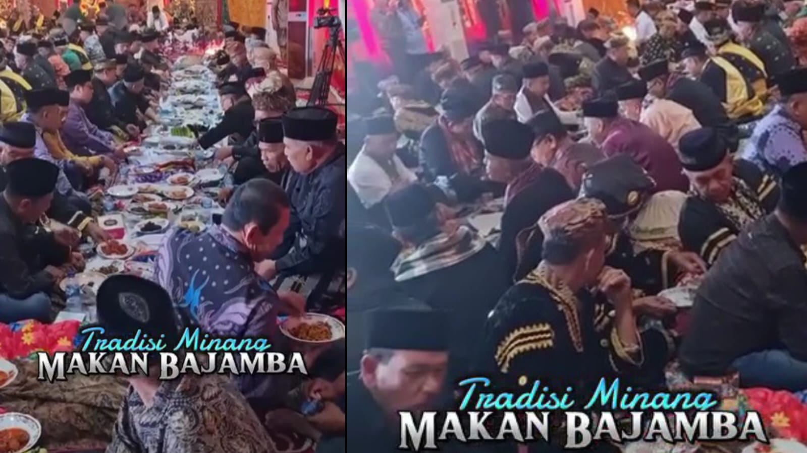 Makan Bajamba Tradisi Unik di Minangkabau yang Penuh Makna, Banyak Pesan Tersirat di Dalamnya