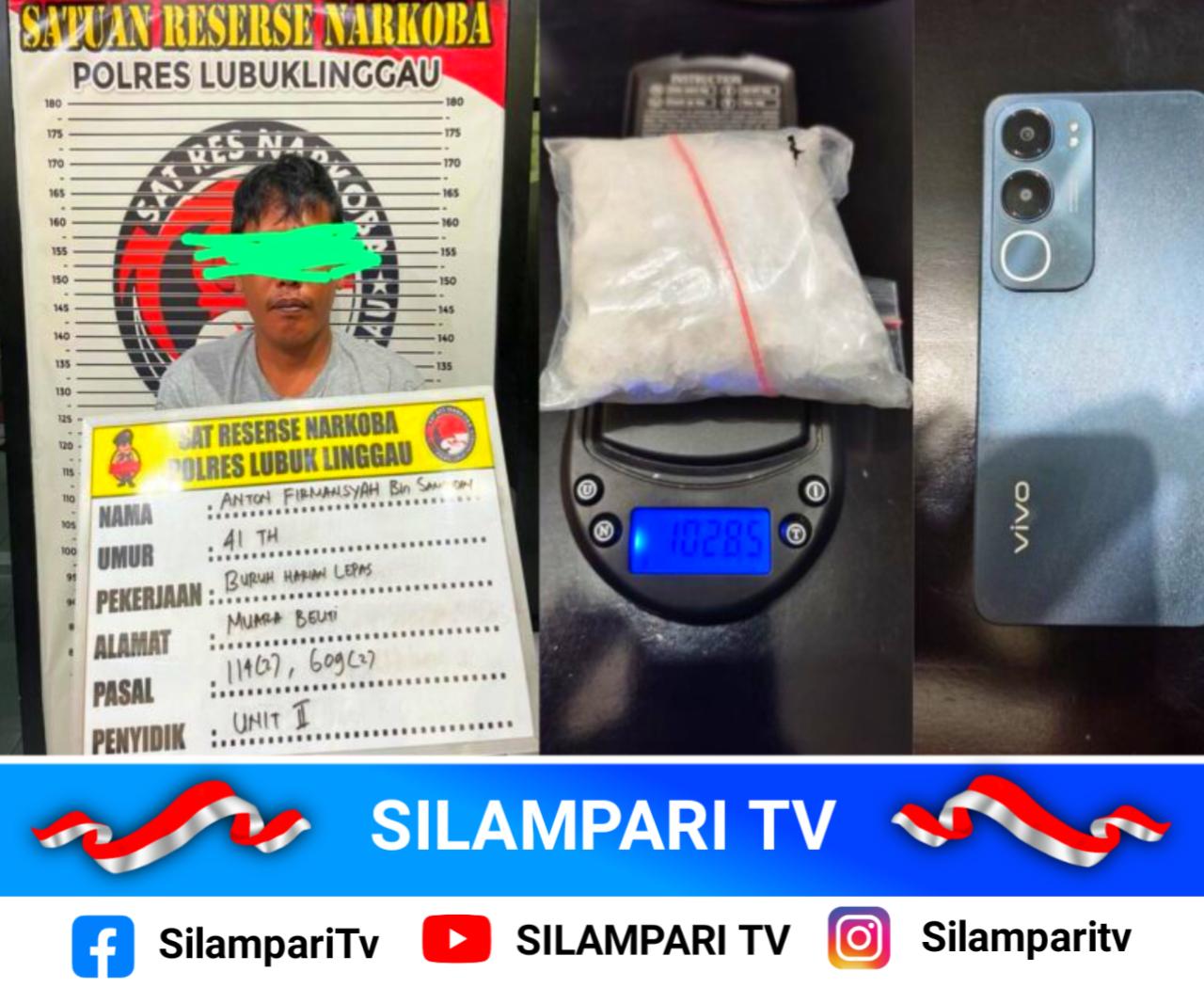 Satresnarkoba Ungkap Kasus Sabu 102,85 Gram di Lubuk Linggau Selatan I