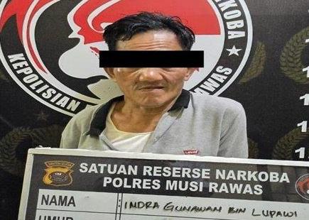 Seorang Pria di Musi Rawas Terancam 12 Tahun Penjara karena Menyimpan 5,17 Gram Sabu