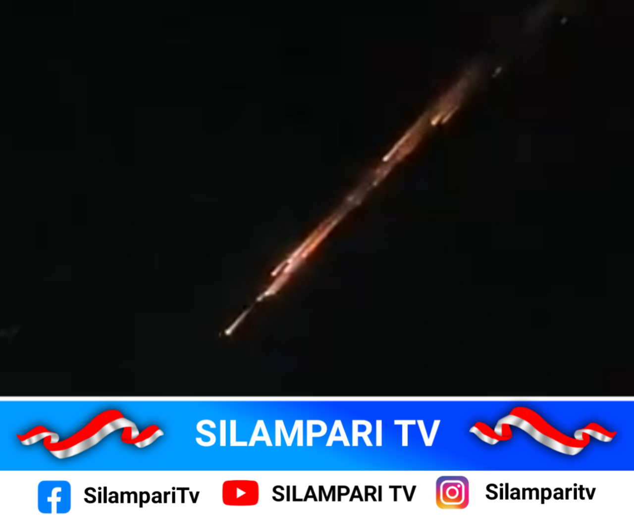 Langit Lampung Gempar, Cahaya Misterius Mirip Meteor Viral di Media Sosial