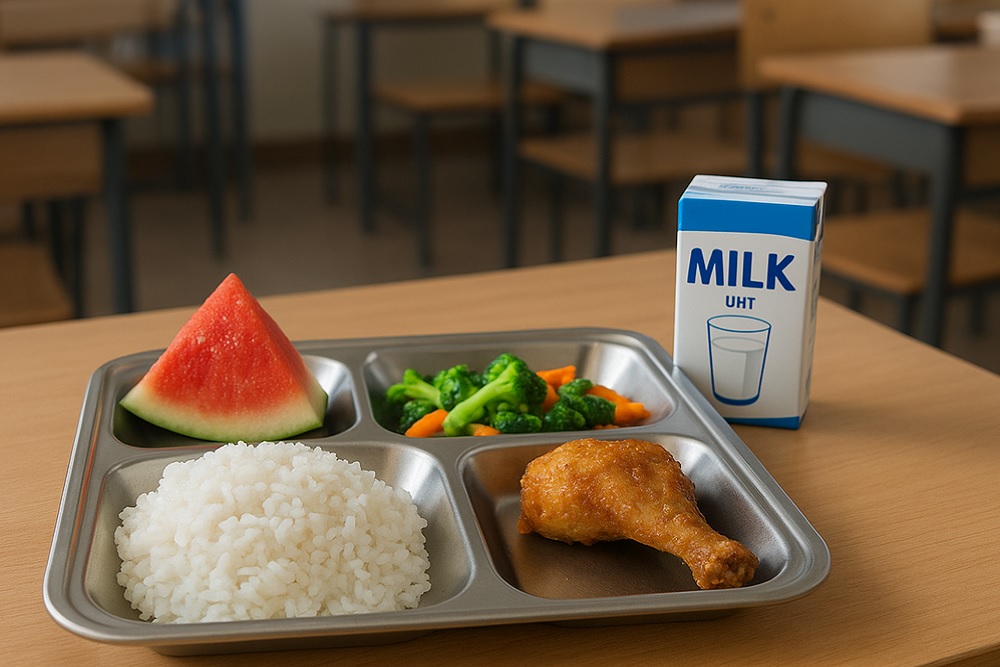 Susu UHT Terbatas, Program Makan Bergizi Gratis di Sumsel Tetap Jalan dengan Alternatif Protein Lokal