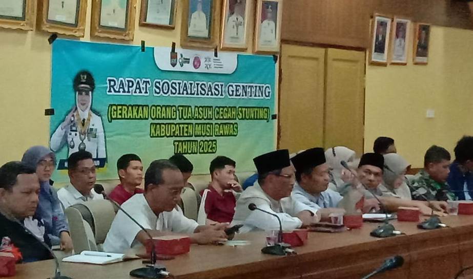 Rapat Sosialisasi Gerakan Orang Tua Asuh Cegah Stunting di Kabupaten Musi Rawas Tahun 2025 Berjalan Lancar