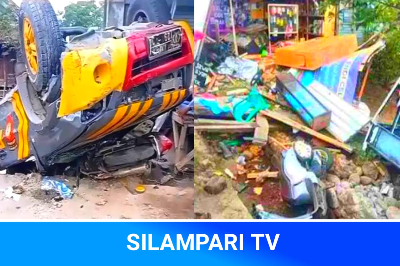 Diduga dalam Pengaruh Alkohol, Mobil Polisi Tabrak Enam Warga di Dompu.