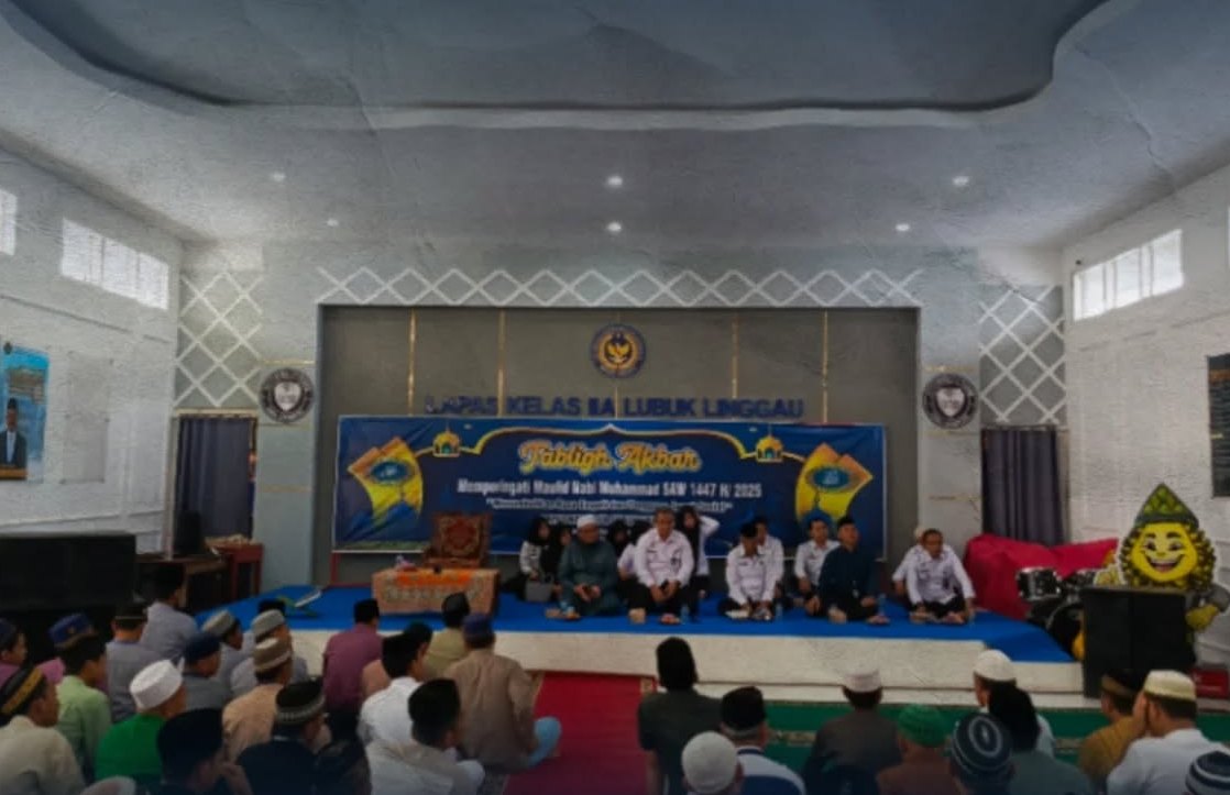 Lapas Lubuk Linggau Peringati Maulid Nabi Muhammad SAW bersama Petugas dan Warga Binaan