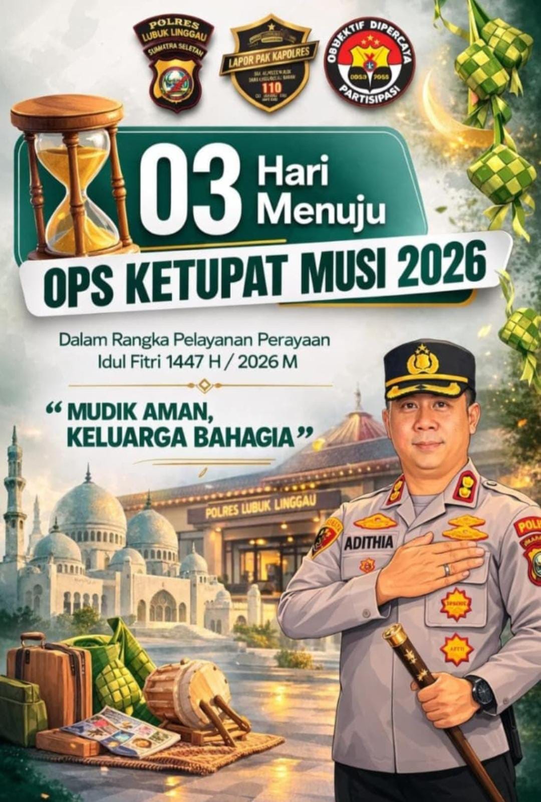 3 Hari Menuju Ops Ketupat Musi 2026, Polres Lubuklinggau Siap Amankan Mudik Lebaran