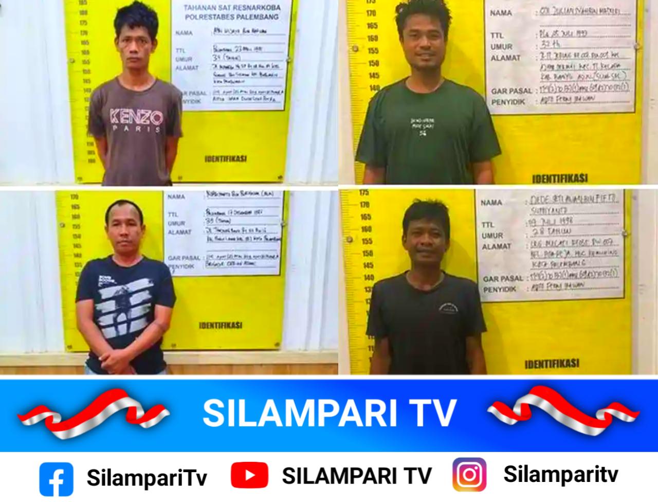 Polisi Bongkar Jaringan Sabu di Palembang, Empat Orang Ditangkap