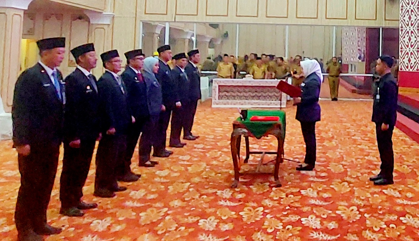 Penyegaran Birokrasi, Pemkab Musi Rawas Kukuhkan 8 Pejabat Baru