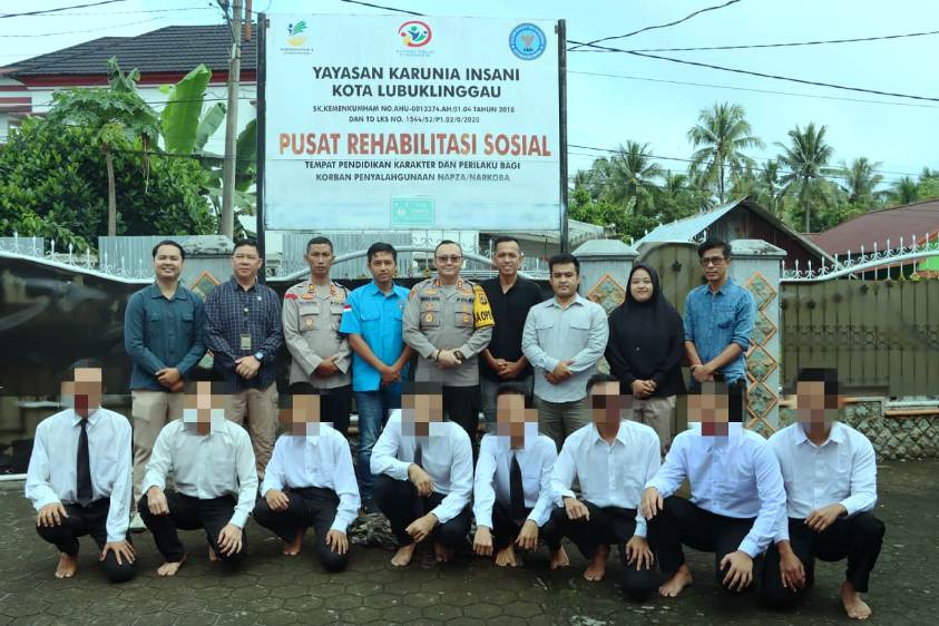 Kegiatan Silaturahmi Kapolres Lubuklinggau Kepada Penghuni Yayasan Rehabilitas Sosial