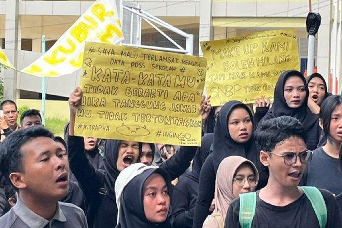 Ratusan Siswa SMAN 1 Bukateja Gelar Aksi Protes, 140 Siswa Terancam Gagal SNBP