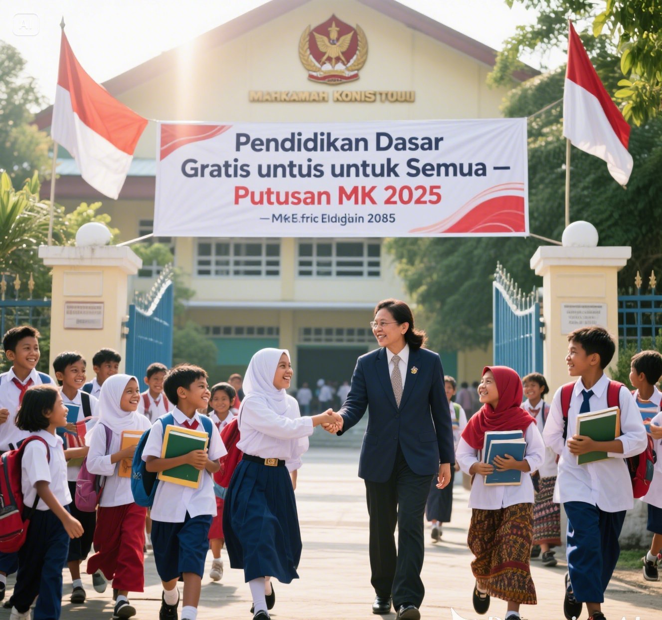 MK Tegaskan Pendidikan SD dan SMP Harus Gratis, Baik Negeri Maupun Swasta