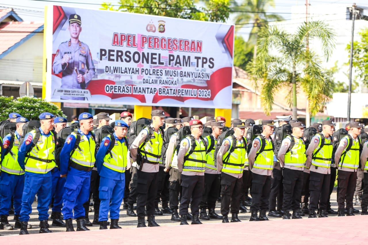 Cek Kesiapan Personel Pengamanan TPS Pemilu 2024