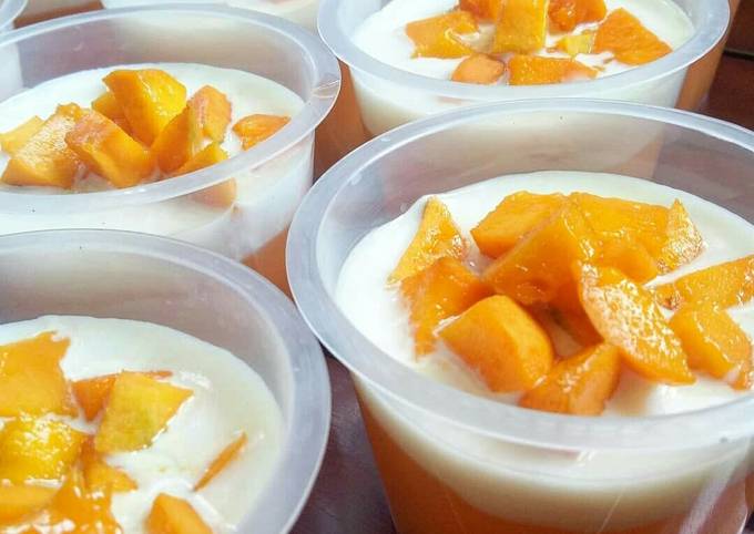 Resep Simple Puding Mangga dengan Fla Creamy yang Gurih – Bisa Jadi Ide Jualan!