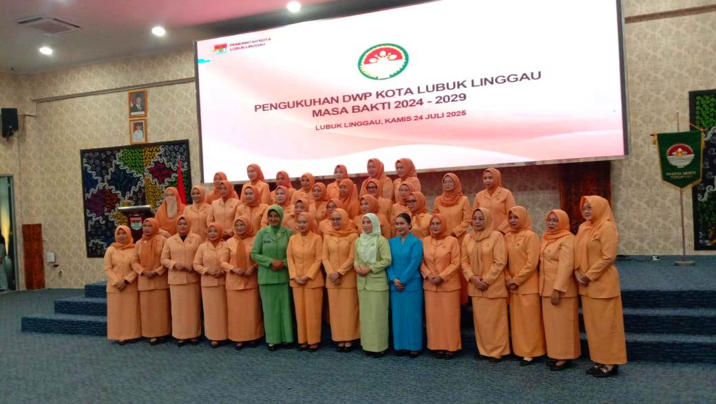Pengurus Dharma Wanita Persatuan (DWP) Kota Lubuk Linggau Resmi Dikukuhkan, Dukung Terwujudnya “Linggau Juara”