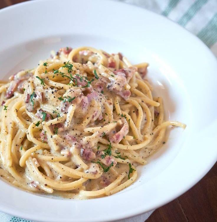 Resep Spaghetti Carbonara Klasik yang Gurih Mulur Untuk Makan Malam