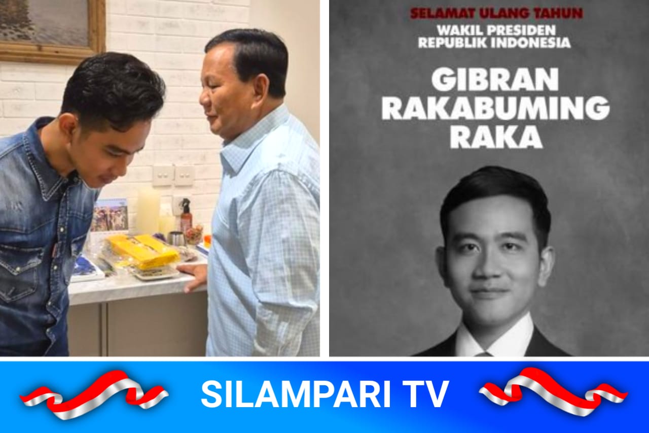 Prabowo Ucapkan Selamat Ulang Tahun untuk Gibran Lewat Foto Hitam Putih