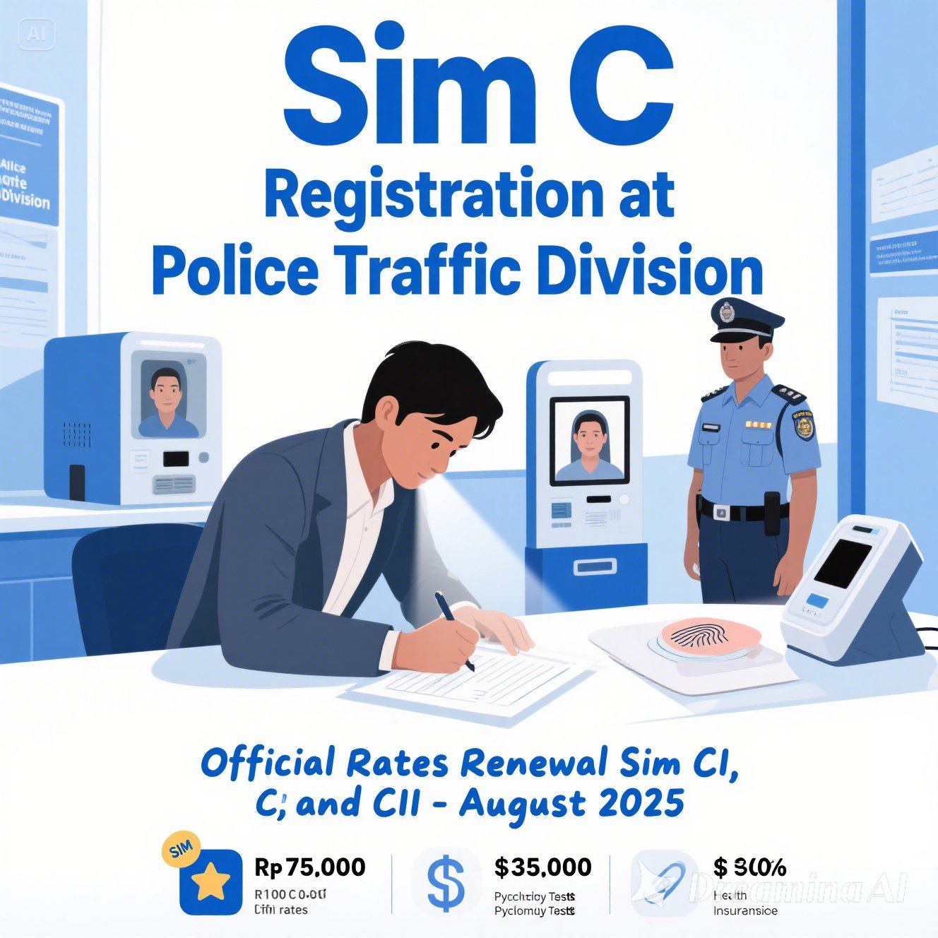 Update Tarif Resmi Perpanjangan SIM C, CI, dan CII per Agustus 2025