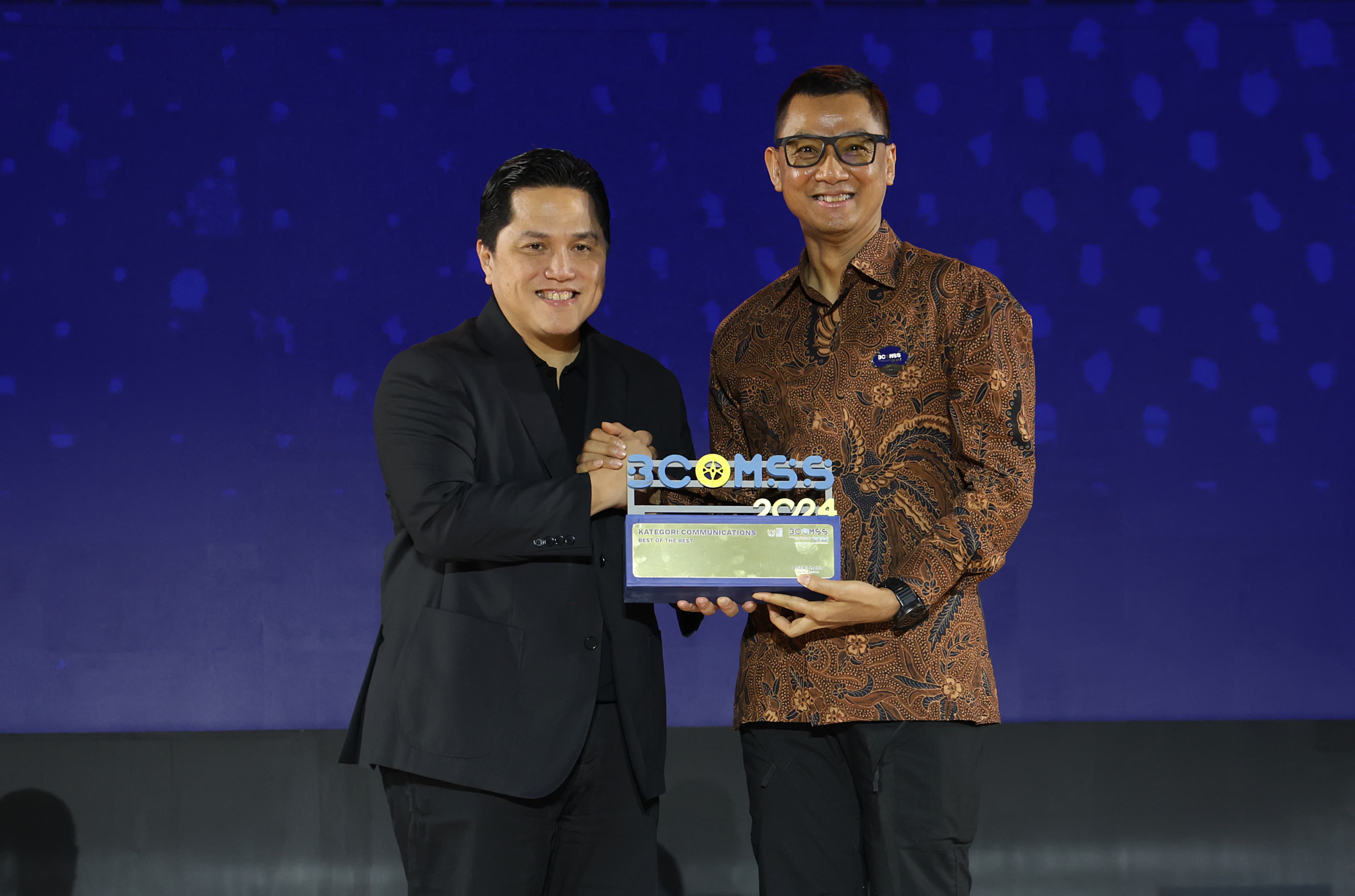 PLN Jadi Best of The Best Communications dengan 12 Penghargaan dari Menteri BUMN di Ajang BCOMSS 2024