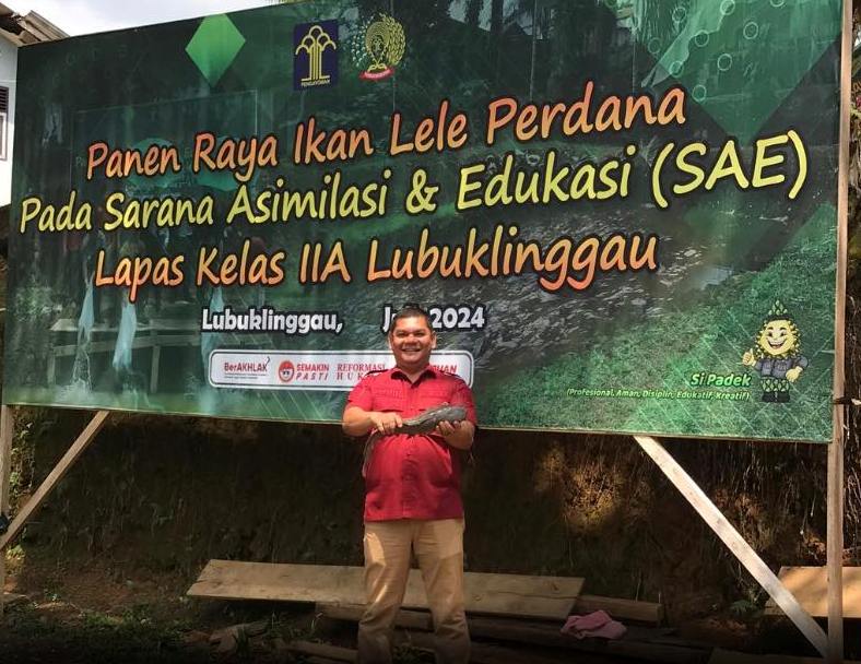 Lapas Kelas IIA Lubuklinggau Kembali Lakukan Panen Raya Ikan Lele di SAE, Ini Harapan Kalapas