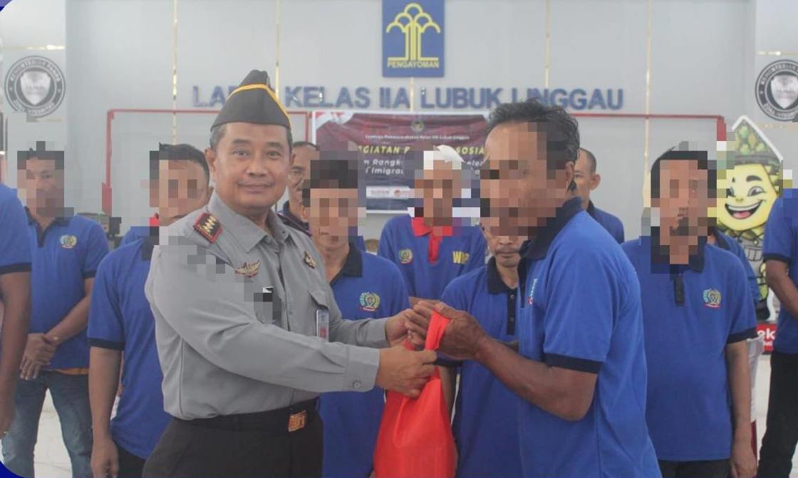 Tindaklanjuti Arahan Dirjenpas, Lapas Lubuklinggau Laksanakan Kegiatan Bansos