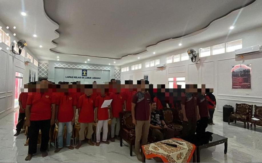 Lapas Kelas IIA Lubuk Linggau Ikuti Gladi Resik Persiapan Kegiatan Presiden Menyapa Warga Binaan