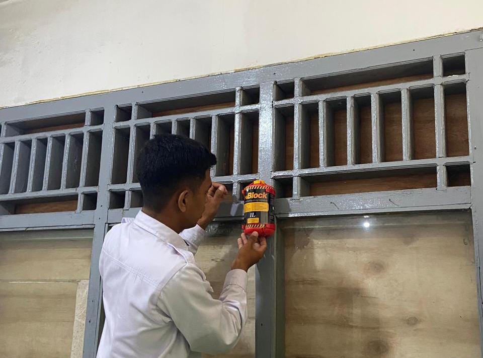 Langkah Preventif Cegah Kebakaran, Lapas Narkotika Kelas IIA Muara Beliti Laksanakan Pemasangan APAR