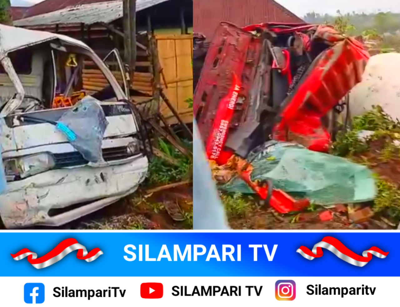 Tabrakan Truk LPG dan Pick-Up di Suban Ayam Rejang Lebong, Lima Orang Alami Luka-Luka