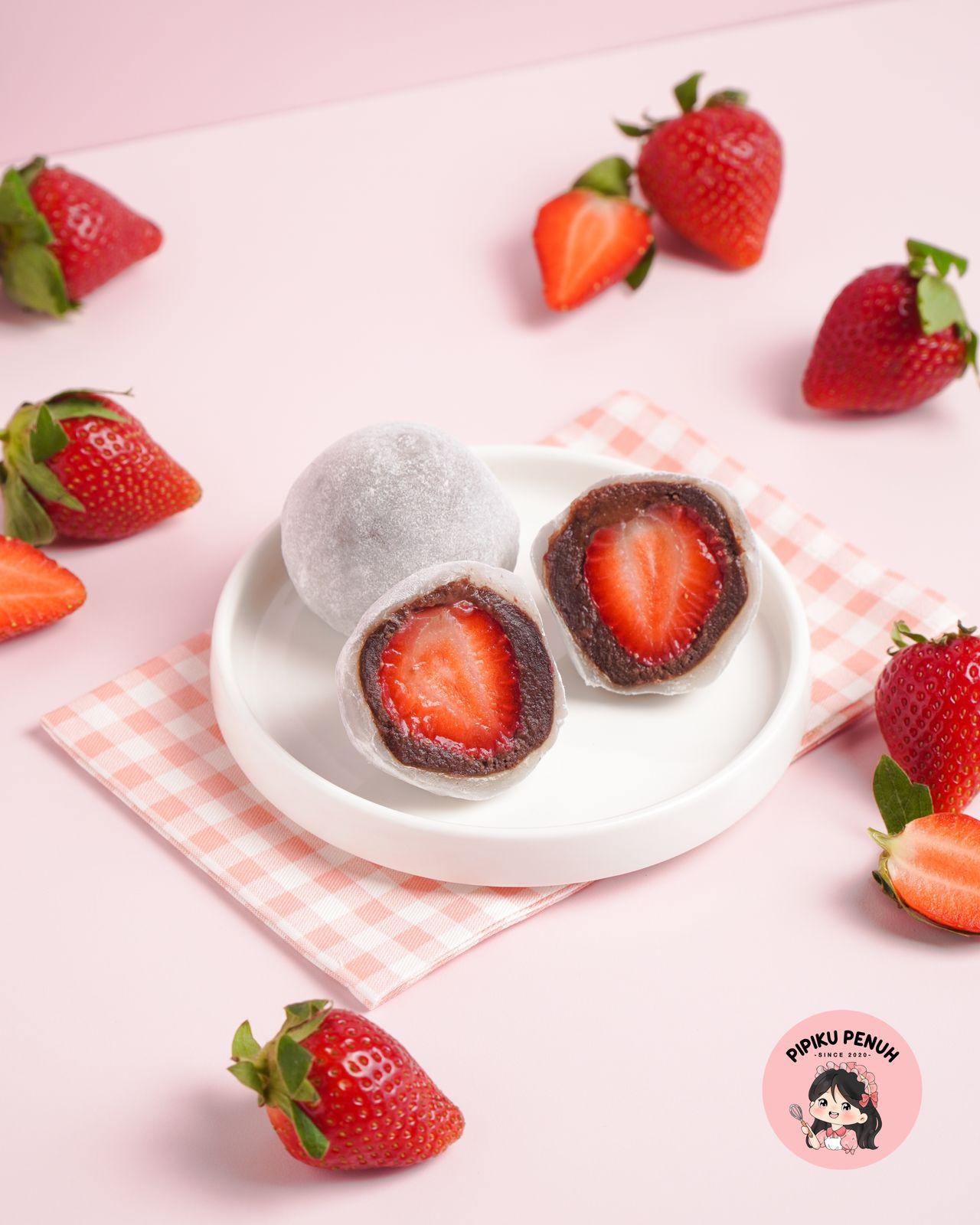 Resep Mochi Choco Strawberry yang Simpel dan Teksturnya Lembut