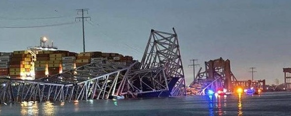 Jembatan Key Bridge Roboh Usai Ditabrak Kapal Kargo, Masyarakat Bersatu Dalam Pemulihan
