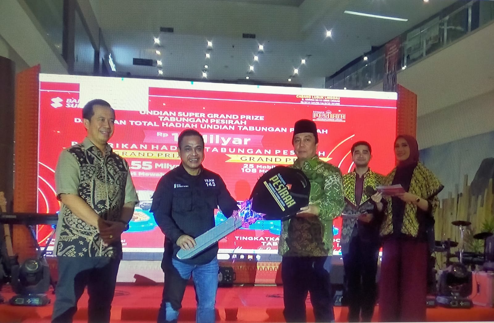 Undian Tabungan Pesirah dan Launching Tabungan Pesirah RADEN BSB Cabang Lubuk Linggau Sukses Digelar