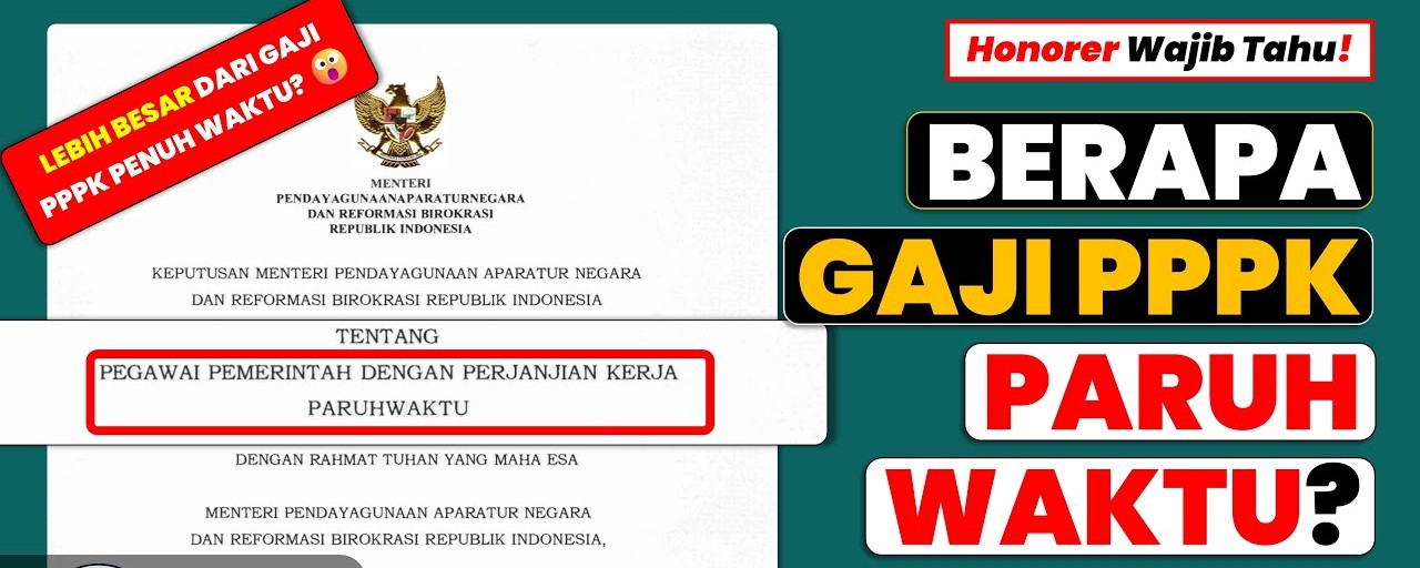 Gaji Pegawai Pemerintah dengan Perjanjian Kerja (P3K) Paruh Waktu Tahun 2025