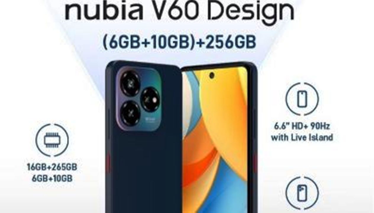 Hanya Rp1 Jutaan, ZTE Rilis Nubia V60 dengan Desain Elegan