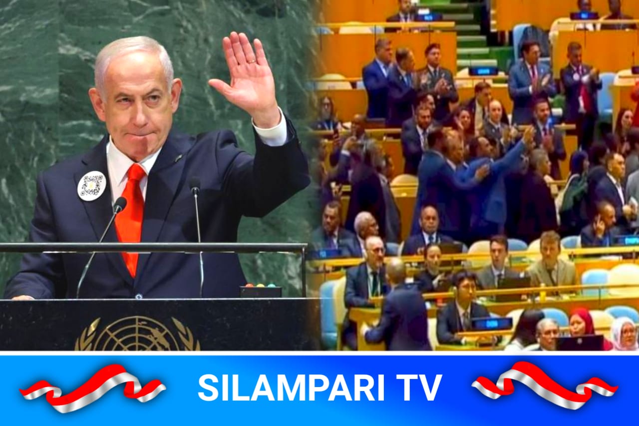 Netanyahu Dipermalukan, Ratusan Diplomat Walk Out di Sidang Umum PBB.