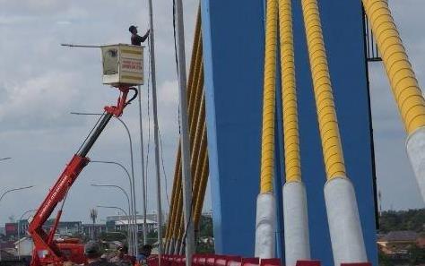 Nasib Sama dengan Musi VI: Kabel Lampu Jembatan Musi IV Dicuri, Kini Sudah Normal