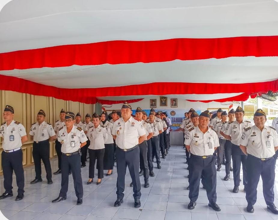 Perkuat Sinergi Empat Kementerian, Lapas Narkotika Muara Beliti Hadiri Apel Bersama