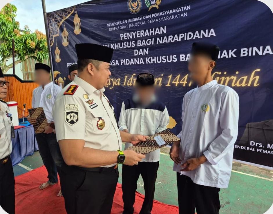 Idul Fitri Penuh Harapan, Warga Binaan Lapas Narkotika Muara Beliti Terima Remisi Khusus