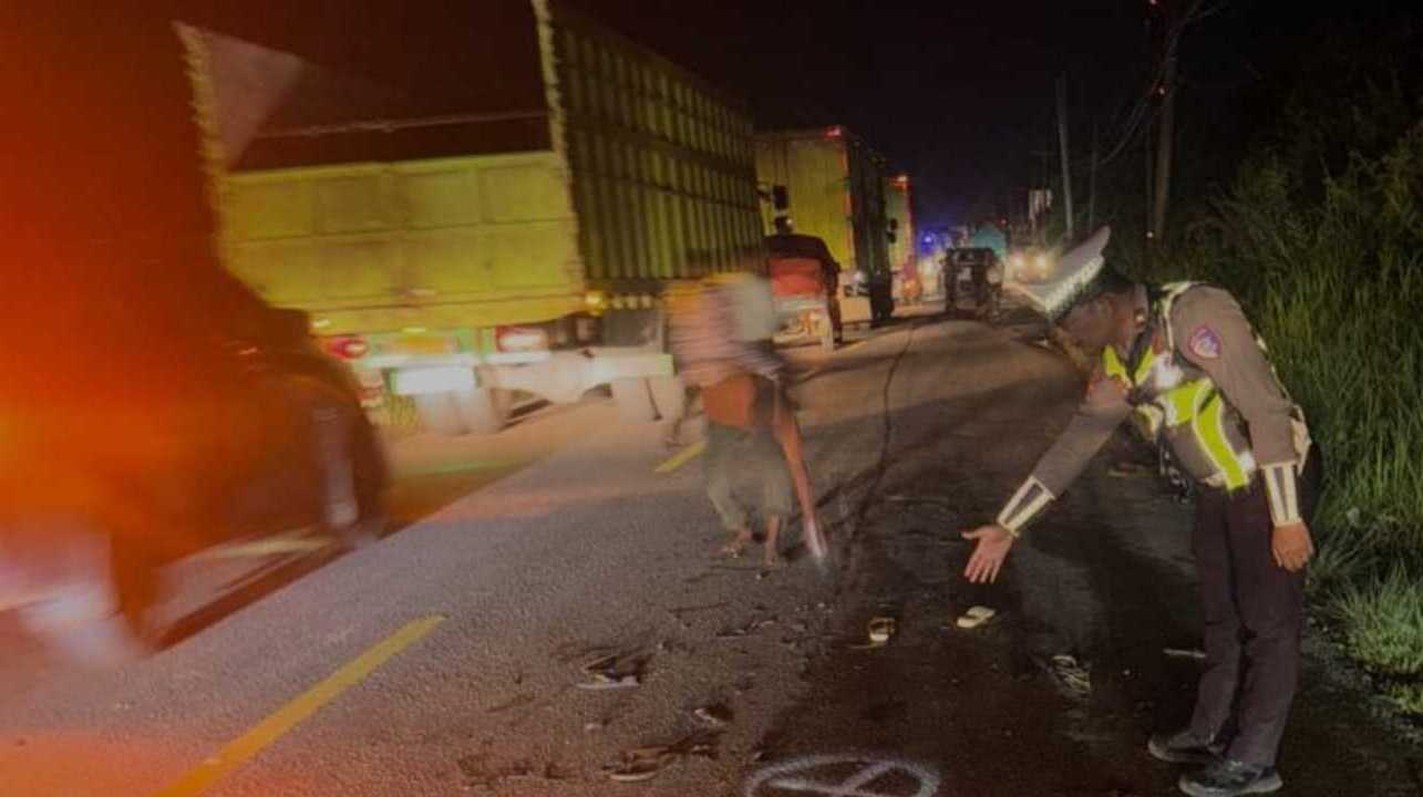 Kecelakaan Maut di Jalan Nasional Sekayu-Lubuklinggau, Ibu Hamil Luka Parah,Suami dan Anak Meninggal di Tempat