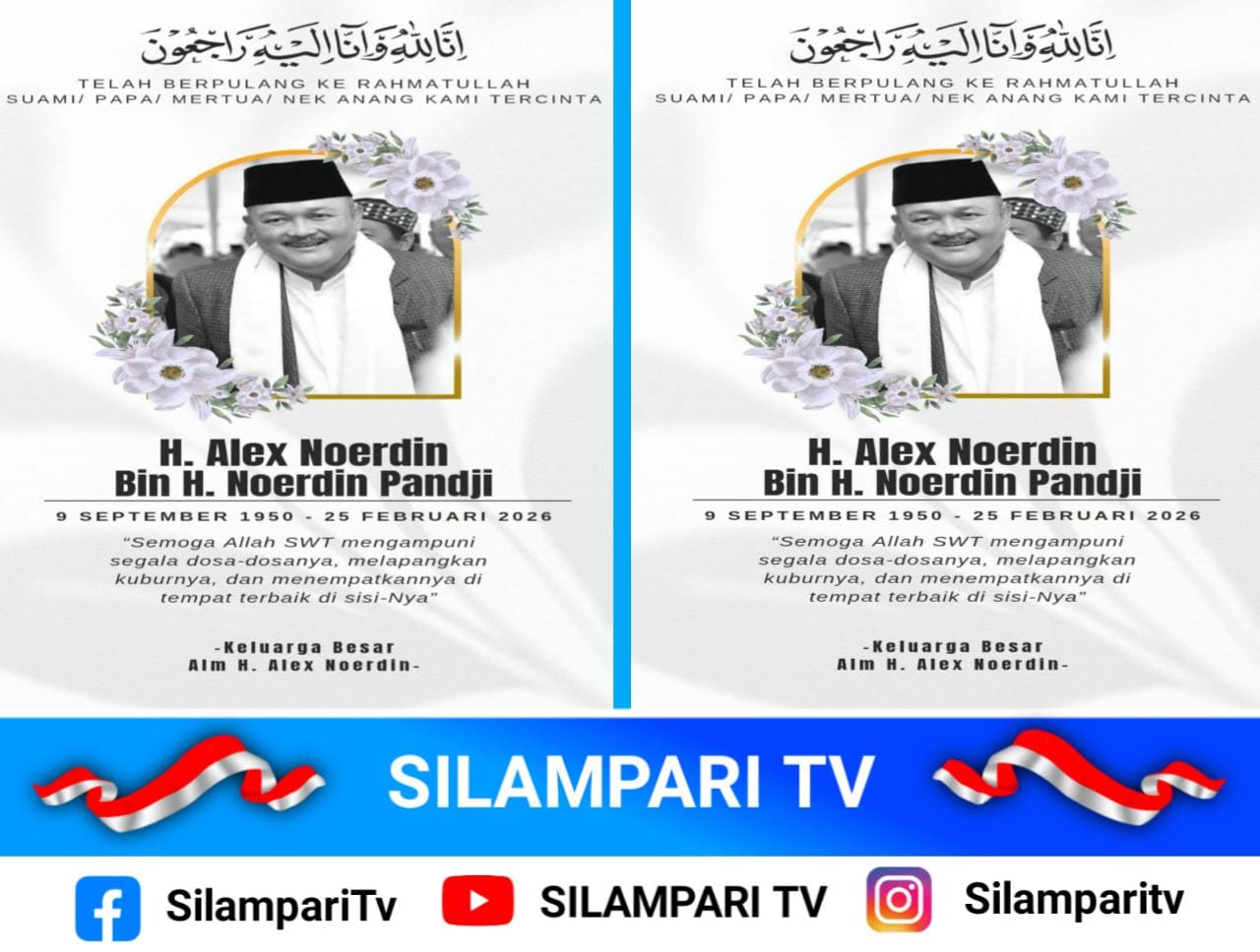 Mantan Gubernur Sumatera Selatan Alex Noerdin Wafat, Sempat Dirawat Intensif di Jakarta