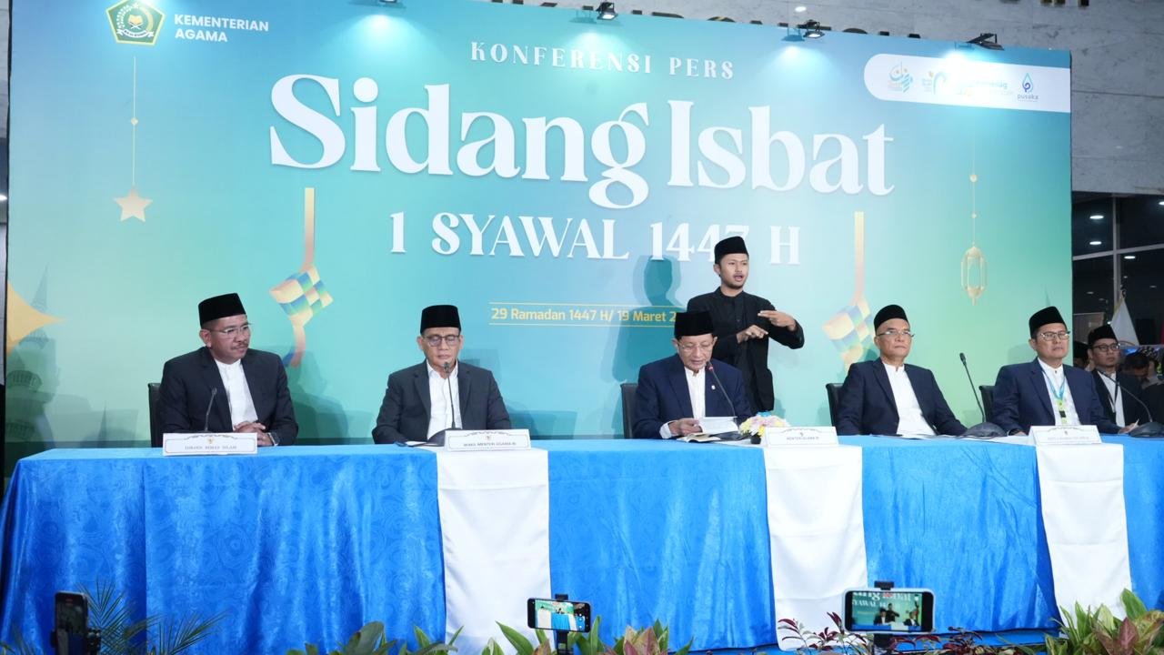 Idul Fitri 1447 H Jatuh 21 Maret 2026, Hilal Belum Penuhi Kriteria MABIMS