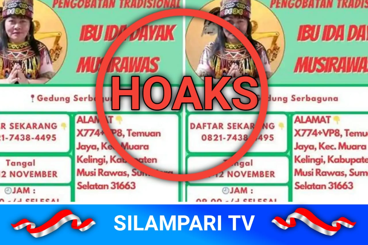 Informasi Palsu Soal Pengobatan Ida Dayak di Musi Rawas Dibantah Polisi dan Camat
