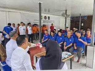 Lapas Lubuklinggau Gelar Tes Urine untuk Petugas dan Warga Binaan