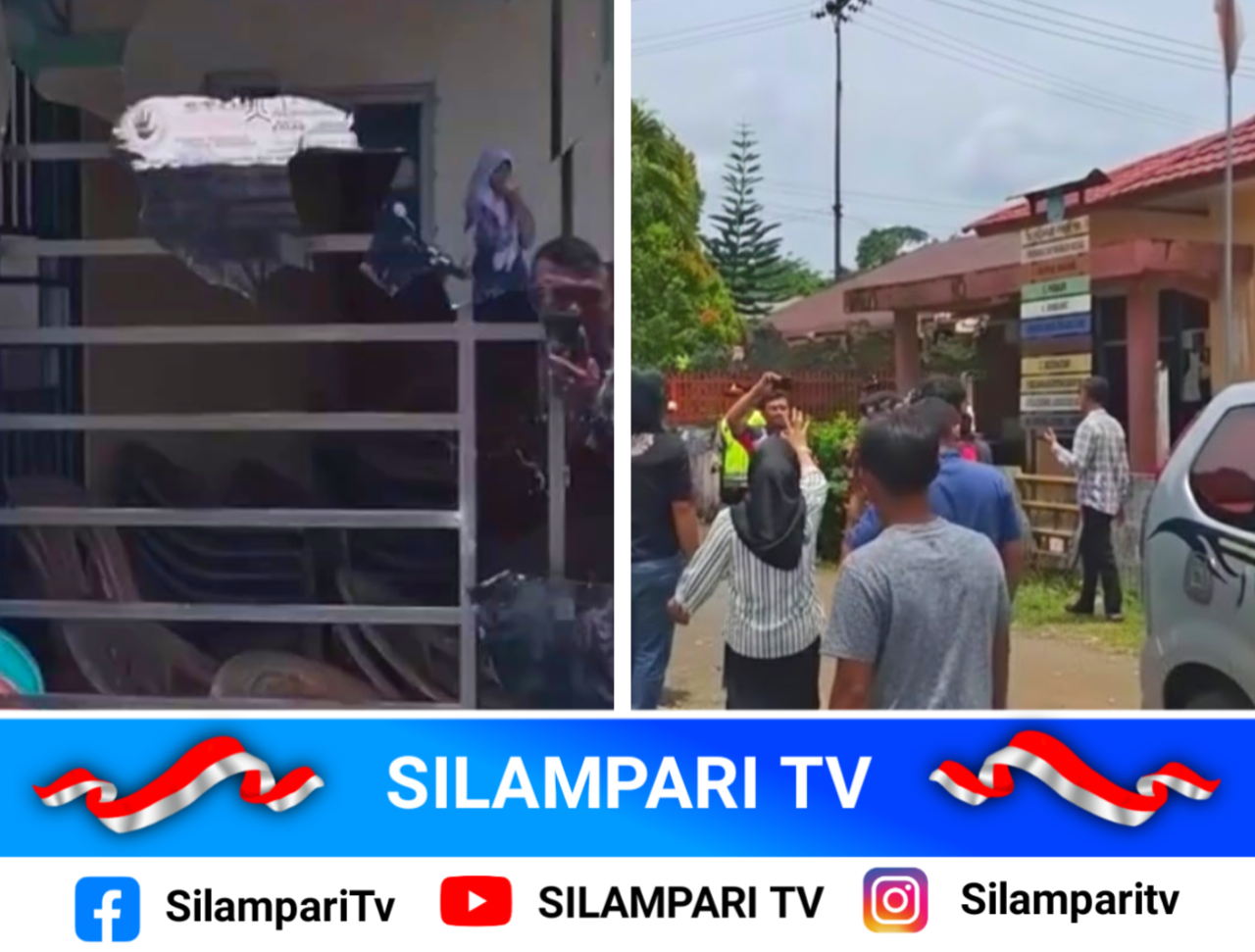 Amarah Warga Meledak, Kantor Lurah Pasar Muara Beliti Rusak Diserang Massa