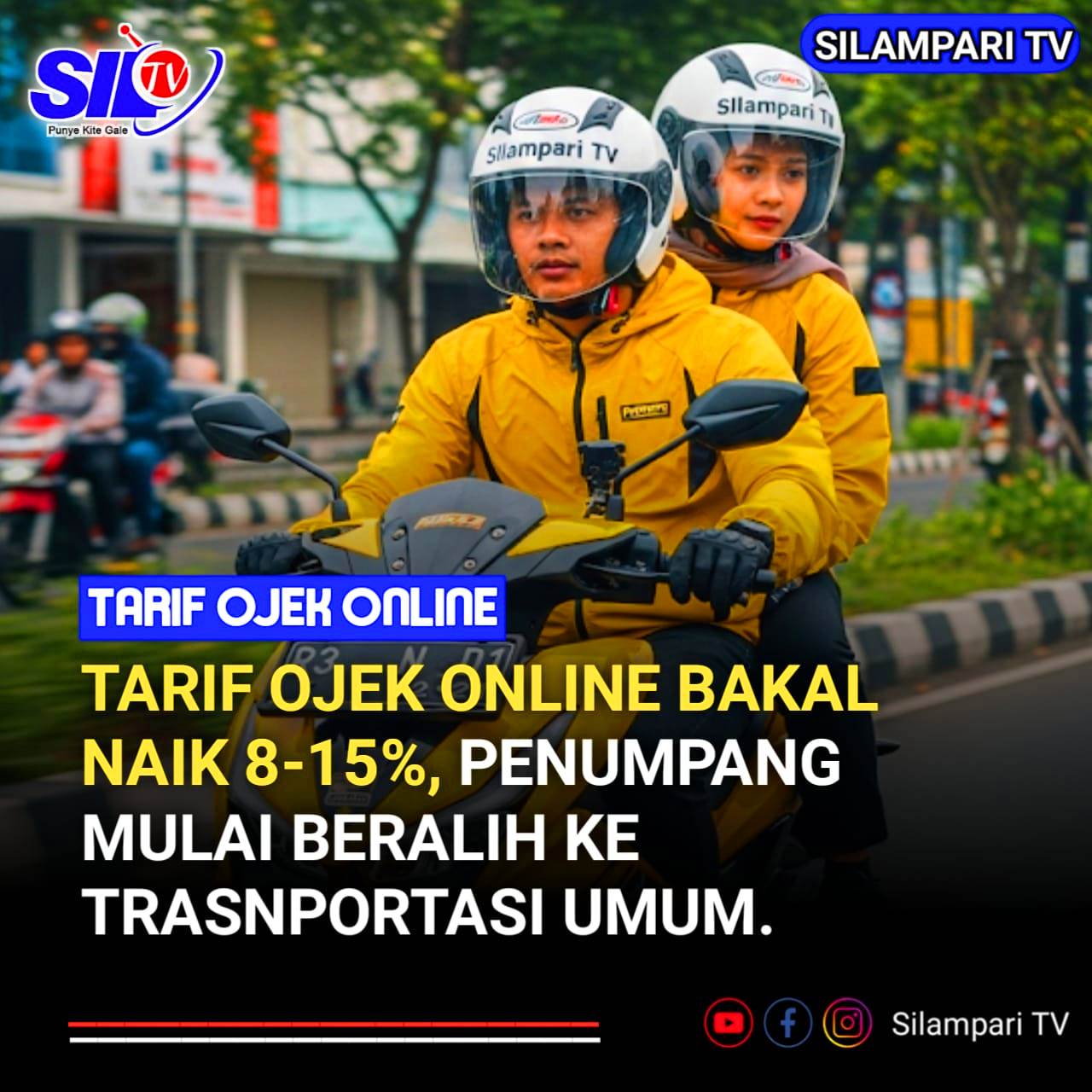 Tarif Ojek Online Bakal Naik 8–15 Persen, Penumpang Mulai Beralih ke Transportasi Umum.