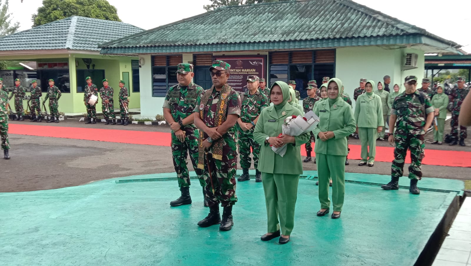 Kunjungan Kerja Danrem 044/ Garuda Dempo Brigjen TNI Adri Koesdyanto ke Kodim 0406 Lubuklinggau Berlangsung Kh