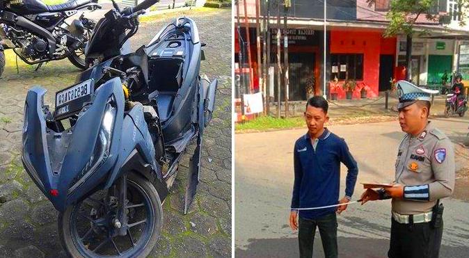Kecelakaan Maut di Puncak Sekuning Palembang: Pengendara Vario Tewas, Pelajar SMA Luka Serius