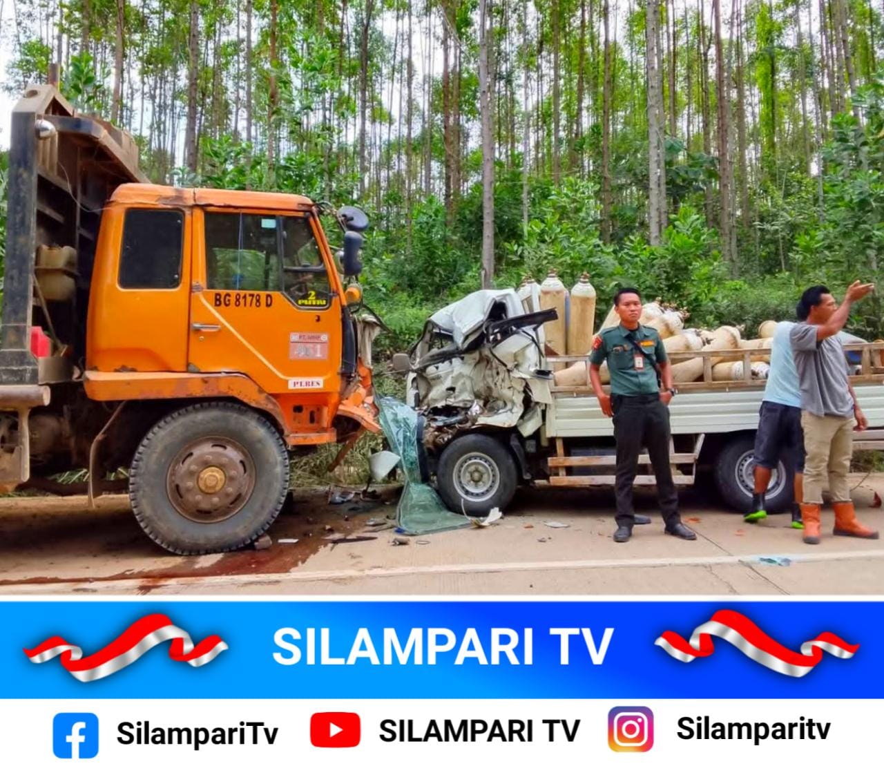 Tabrakan Maut Truk Logging vs Pikap di Jalur Alternatif PALI–Musi Rawas, Satu Orang Tewas