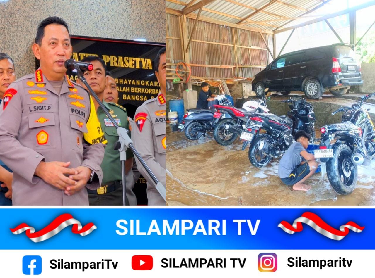 Polri Hadir untuk Warga Terdampak, Servis dan Cuci Motor Gratis Digelar di Sumatera